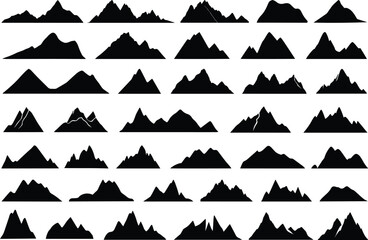 Mountain silhouette vector