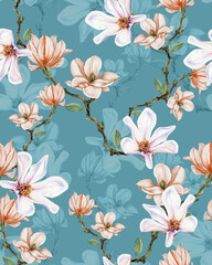 seamless pattern with flowers