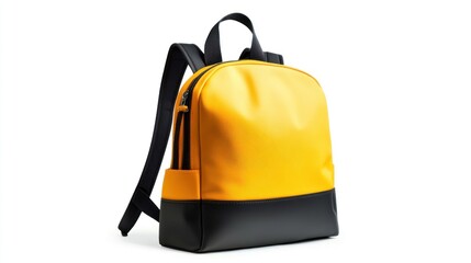 Yellow and Black Backpack