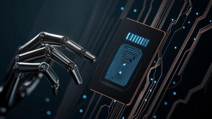 Holographic Document System with AI Chip and Robotic Finger Touch