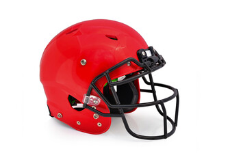 Fototapeta premium gridiron helmet isolated on white background. This has clipping path.