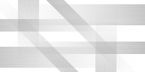 Fototapeta premium Abstract white and gray color geometric dynamic lines pattern transparent background design.