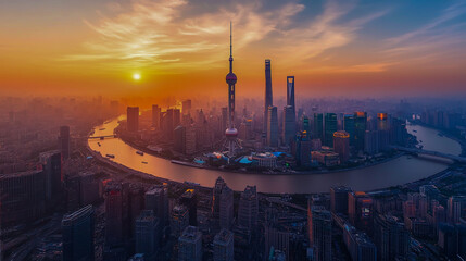 Fototapeta premium Architectural marvels in modern skyscraper designs.
