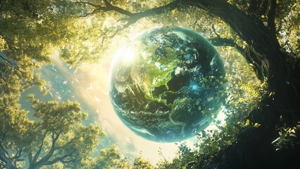 green energy art Renewable energy elements around the world Inspiration to take care of nature