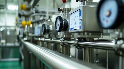 Fototapeta premium Facilitating predictive diagnostics through remote machine monitoring to ensure efficient, continuous production workflows