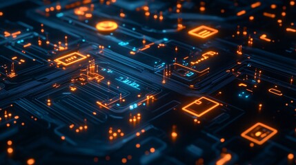 Obraz premium IIoT-based efficiency optimization in manufacturing with real-time performance tracking and predictive analytics