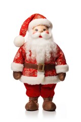 Fototapeta premium Santa claus doll white toy.