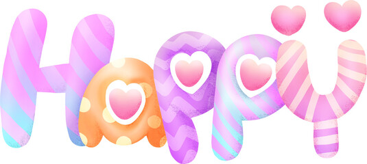 Happy new year watercolor elements