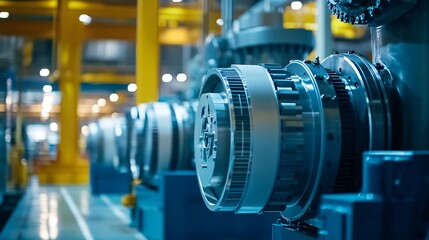 Fototapeta premium Industrial IoT platform for monitoring and managing machinery with remote maintenance and performance optimization
