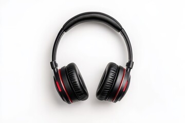 Stylish Headphones Isolated on White Background