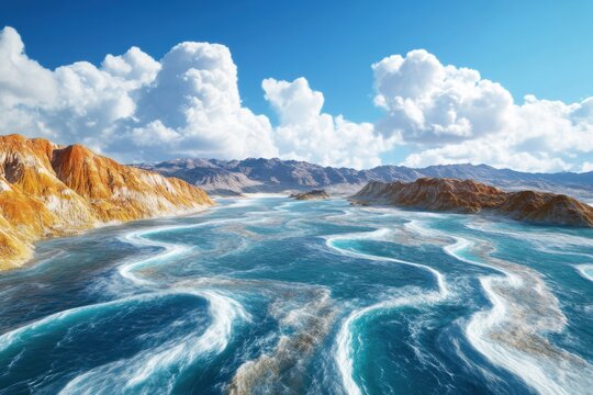 Vast Scenic View of Precambrian Eon Landscape