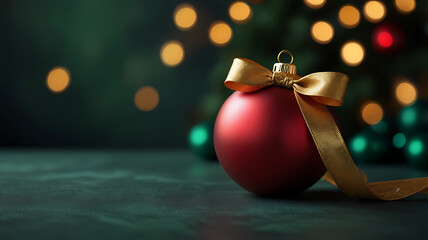 christmas decoration on a red background