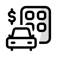 assets icon with shady style, perfect for user interface projects