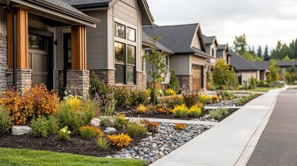 Enhancing climate resiliency in suburban areas through permeable pavements and bioswales for sustainable environmental strategy