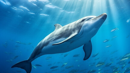 Fototapeta premium dolphin in the sea