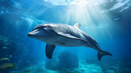 Fototapeta premium dolphin in the sea