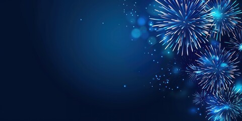 Fireworks illustration background lights.