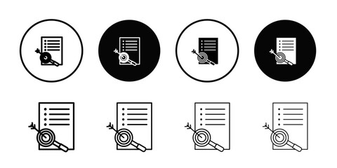 Defining icon Thin line flat illustration