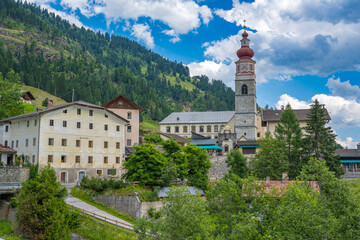 Ansicht Wallfahrtsort Maria Luggau, Lesachtal, Kärnten, Österreich