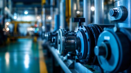 Fototapeta premium Utilizing remote monitoring and predictive analytics to continuously optimize machine performance in industrial settings