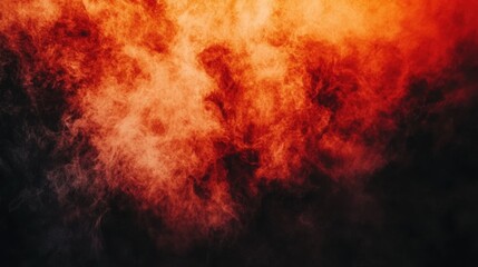 Fototapeta premium Abstract Colorful Smoke Texture Background in Fiery Red and Orange Hues Ideal for Creative Projects and Design Concepts