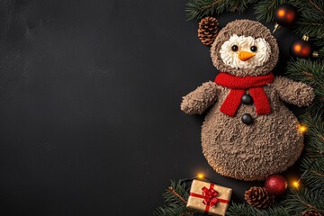 Fototapeta premium Delightful christmas and new year dessert ideas to celebrate the festival season