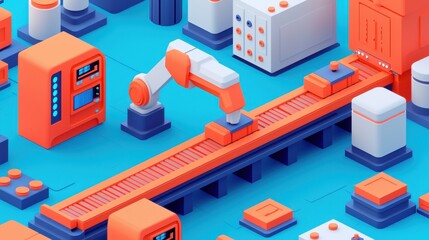 Obraz premium Innovative automation how robotic arms transform modern manufacturing processes