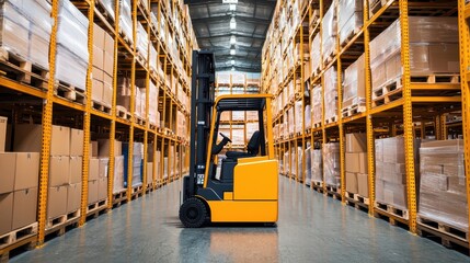 Enhance warehouse efficiency by utilizing a forklift for streamlined operations