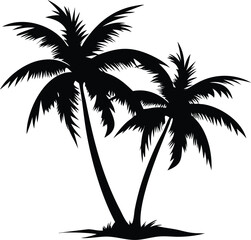 Obraz premium silhouette of trees