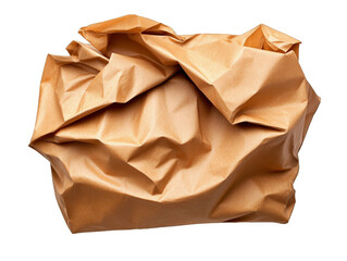 Obraz premium Crumpled Brown Paper: A Textural Abstract