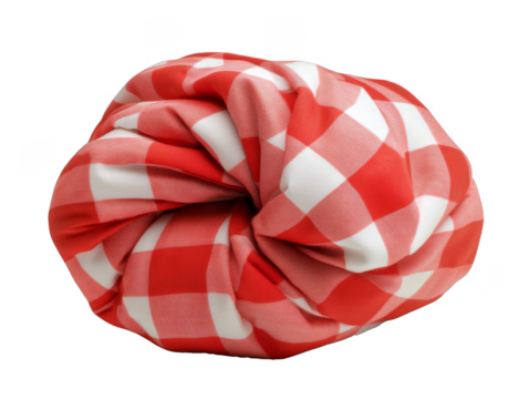 Vibrant Red and White Plaid Fabric Design