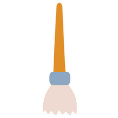 paint brush with wooden handle