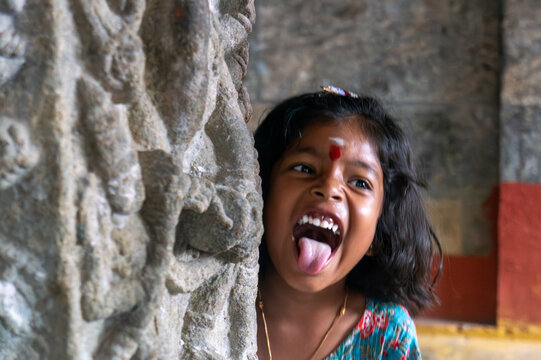 Playful Temple Child