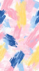 Pastel Colors Background with Paintbrush Effect for Creative Design Generative AI