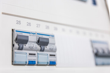 Fuses inside an electrical panel, providing essential protection and safety for the electrical system in a home or building.