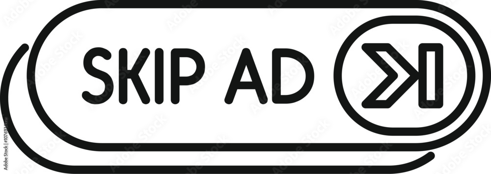 Poster skip ad button allowing users to bypass unwanted promotions, enhancing user experience by providing 