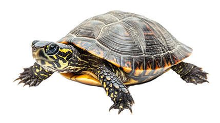 Fototapeta premium A wise turtle swimming
