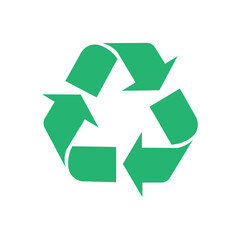 Fototapeta premium recycle symbol on white background