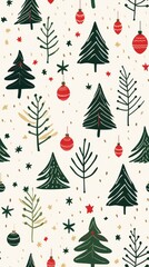 Christmas pattern tree leaf.