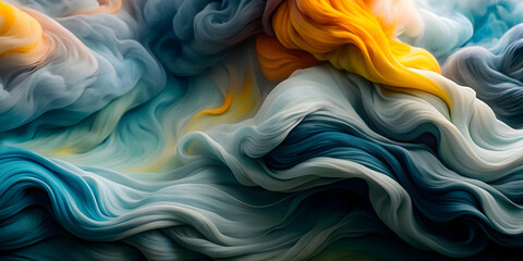 Obraz premium Abstract Watercolor Background Soft Colors Inspiration Epiphany Copy Space Design Flowing Color Patterns Creative Concept for Ads Magazine Banners Promotional Materials Stock Photography