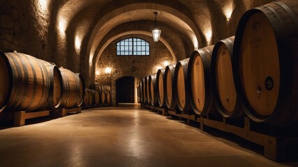 Fototapeta premium Port Wine in a Traditional Portuguese Cellar