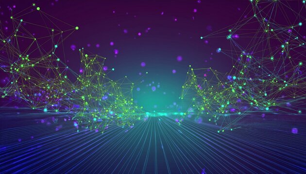 Technology Network Background.