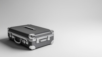 Explore the Elegance of a Classic Black Travel Suitcase