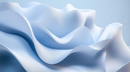 Fototapeta premium Abstract blue wave texture, soft flowing shapes on a gentle background.