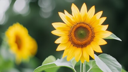 Obraz premium Sunflowers Background: Field of Yellow Flowers