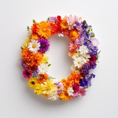 Floral Letter Arrangement with Vibrant Colors