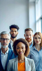 Obraz premium Soft Abstract Team Leadership Concept | Digital Art Portraying Team Leadership with Dynamic Lines & Soft Gradients | Symbolizing Guidance, Direction | Ample Copy Space in Photo Stock Concept