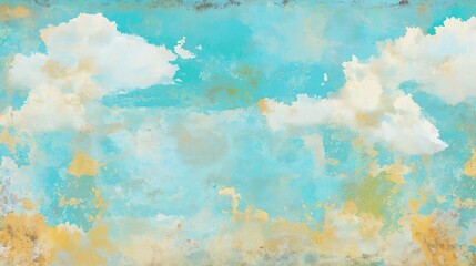 Obraz premium Retro Vintage Sky Illustration