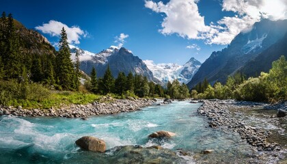 mountain river in the mountains