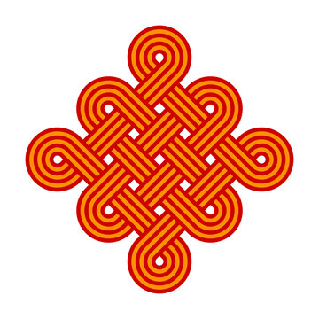 Chinese knot for Lunar New Year.